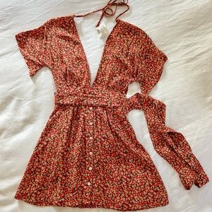 FAITHFUL THE BRAND Open Back Mini Dress